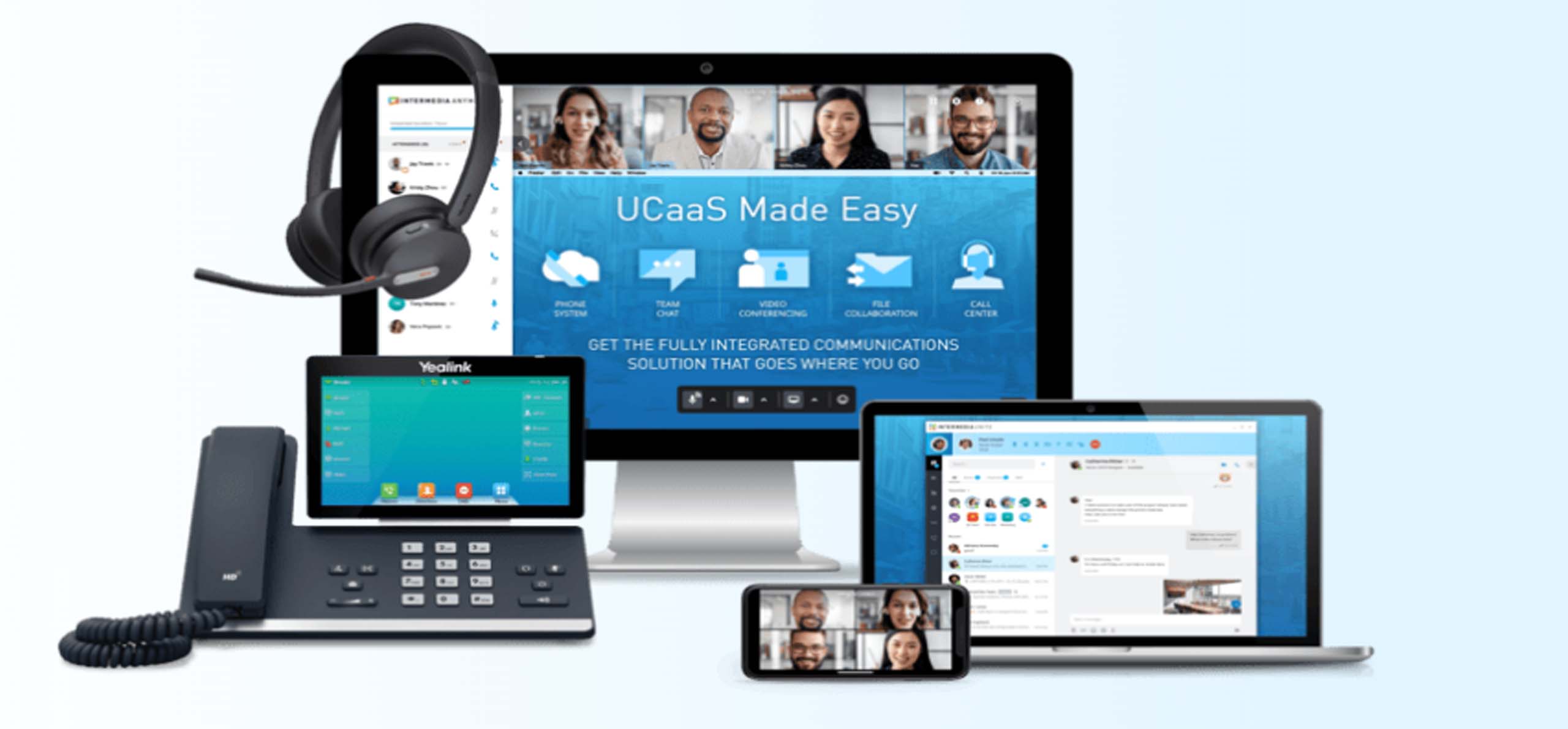Unified communications platform - phone, video, chat, SMS