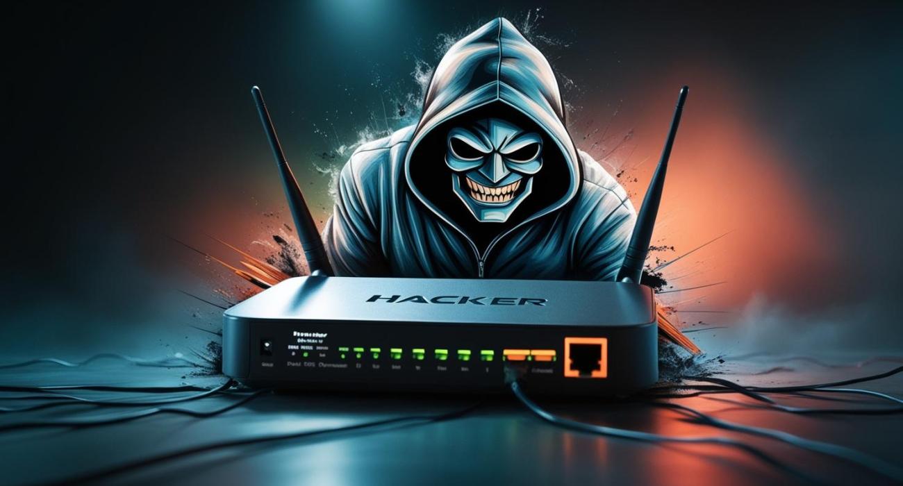 Hacker behind a Business Wi-Fi router